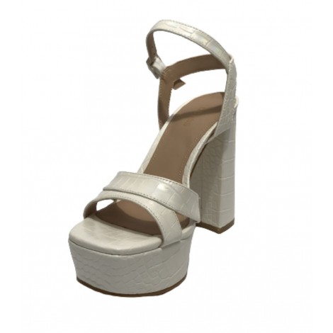 Sandalo Guess Zelina TC 120 ecopelle bianco pearl DS23GU35 FL6ZLIPEL03