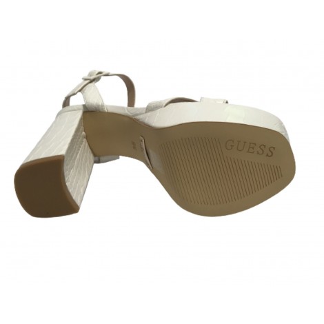 Sandalo Guess Zelina TC 120 ecopelle bianco pearl DS23GU35 FL6ZLIPEL03