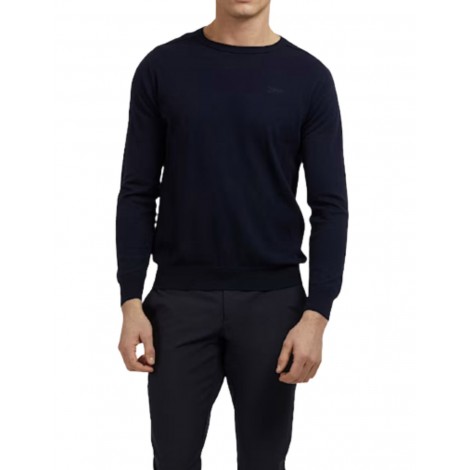 Pullover uomo Guess girocollo randall silk-blend sweater blu ES23GU22 M3RR00Z33R1