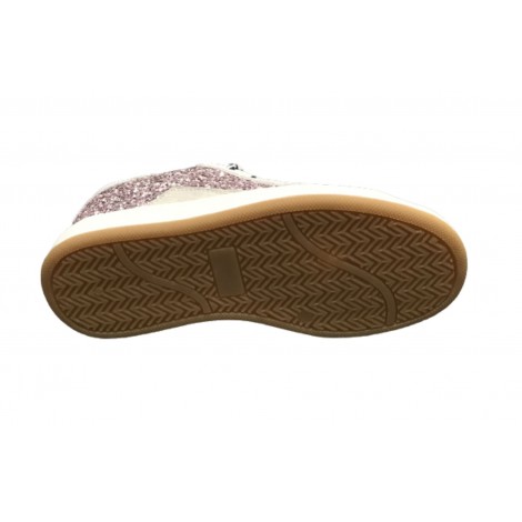 Scarpe 2B12 sneaker Mini Suprime-25 pelle lilla / bianco/ glitter ZS23QB03