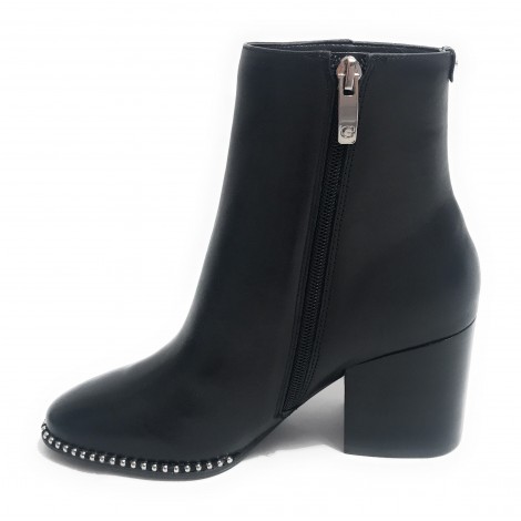 SCARPE DONNA STIVALETTO GUESS MOD.COLETE TC 80 PELLE BLACK D19GU37