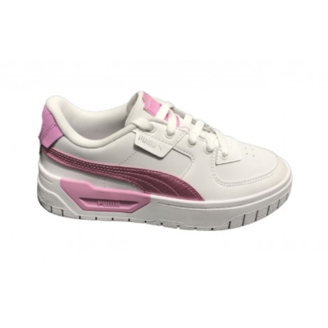Scarpe Puma sneaker Cali Dream Shiny Pack in pelle white/ liliac ZS23PU04 393357_03