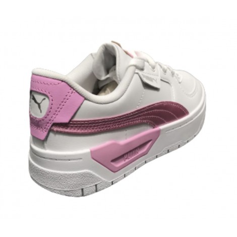 Scarpe Puma sneaker Cali Dream Shiny Pack in pelle white/ liliac ZS23PU04 393357_03