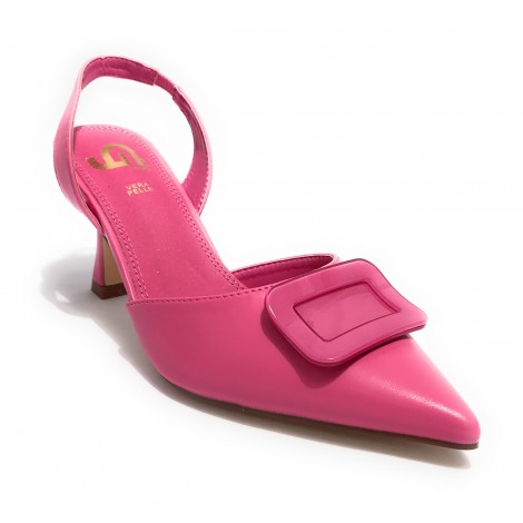 Scarpe donna Gold&gold decollete tallone aperto tc 80 fuxia GP23-201 DS23GG05