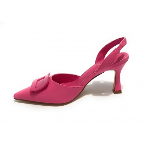 Scarpe donna Gold&gold decollete tallone aperto tc 80 fuxia GP23-201 DS23GG05