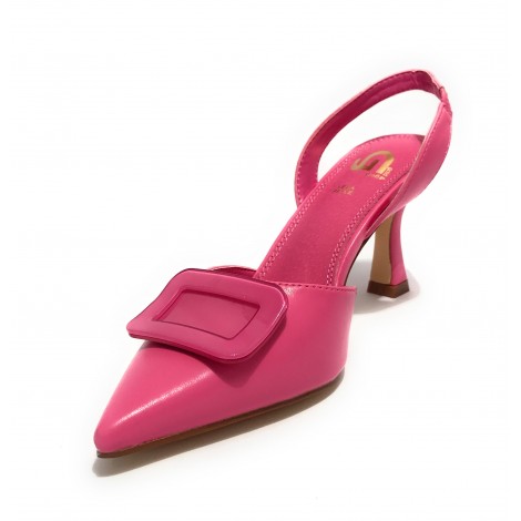 Scarpe donna Gold&gold decollete tallone aperto tc 80 fuxia GP23-201 DS23GG05