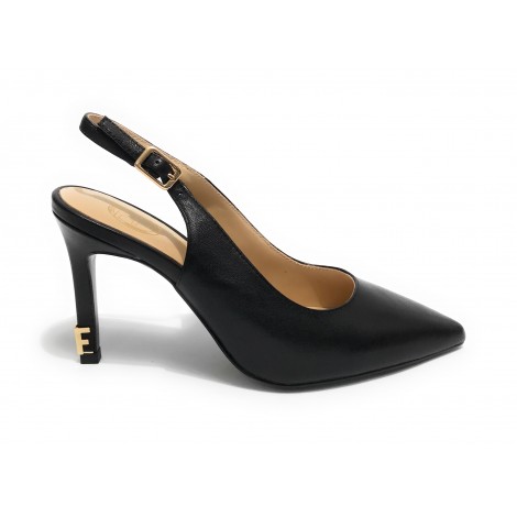 Scarpe donna décolleté Fracomina in pelle nero TC 10 DS23FR04 F723SS2004L40401