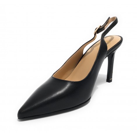 Scarpe donna décolleté Fracomina in pelle nero TC 10 DS23FR04 F723SS2004L40401