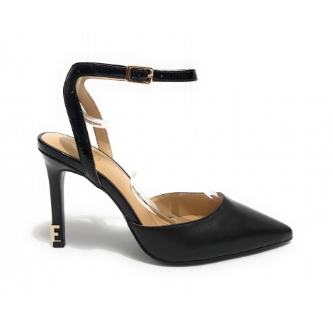 Scarpe donna décolleté Fracomina in pelle nero TC 100 DS23FR07 F723SS2002L4051