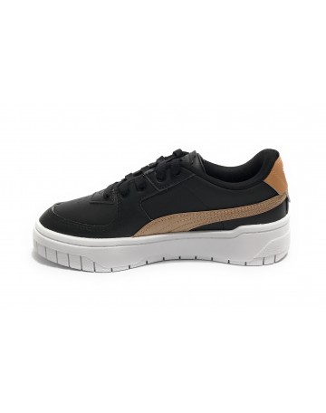 Scarpe Puma sneaker Cali Dream Shiny Pack in pelle black/ gold ZS23PU09 393357_04