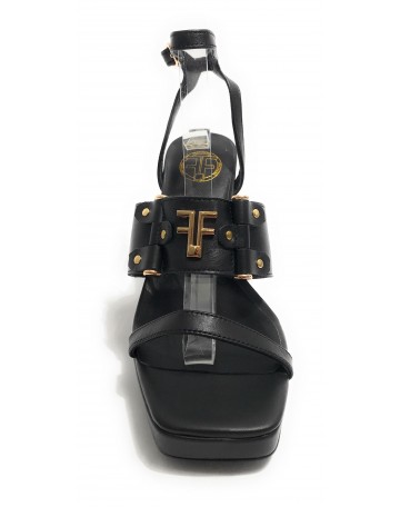 Scarpe donna décolleté Fracomina in pelle nero TC 11 DS23FR12 F723SS4003L40101-053