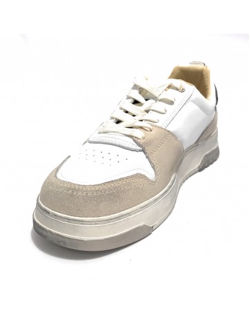 Scarpe uomo Blauer sneaker Harper in pelle white/ black US23BU03 S3HARPER07