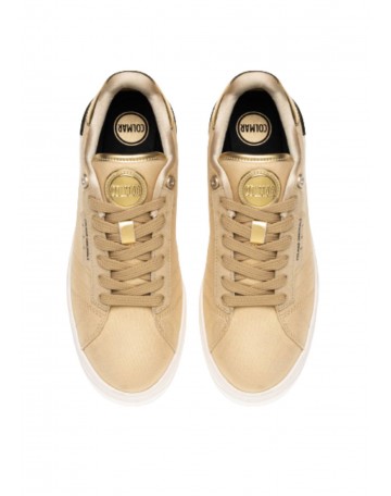 Scarpe donna Colmar sneaker Clayton Lux 119 pelle/ tessuto gold DS23CO05