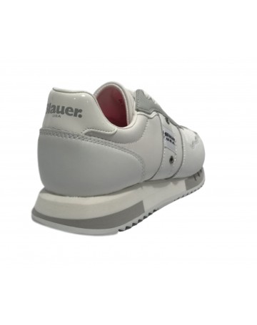 Scarpe Blauer sneaker Melrose pelle white DS23BU03 S3MELROSE02/PUN