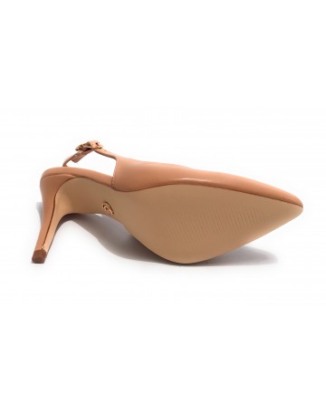 Scarpe donna Gold&gold decollete tallone aperto tc 90 rosa nude GP23-383 DS23GG16