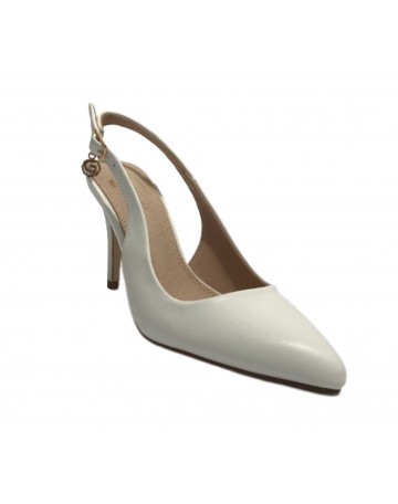 Scarpe donna Gold&gold decollete tallone aperto tc 90 bianco GP23-383 DS23GG17