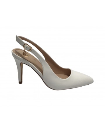 Scarpe donna Gold&gold decollete tallone aperto tc 90 bianco GP23-383 DS23GG17