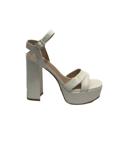 Sandalo Guess Zelina TC 120 ecopelle bianco pearl DS23GU35 FL6ZLIPEL03