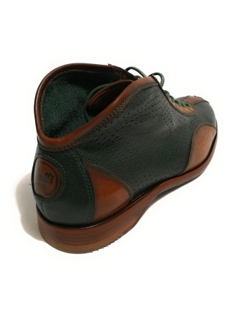 Scarpe uomo Botti polacchino Piper col. verde camel/ dattero U18BO05