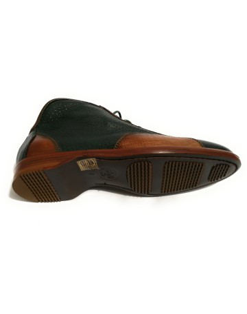 Scarpe uomo Botti polacchino Piper col. verde camel/ dattero U18BO05