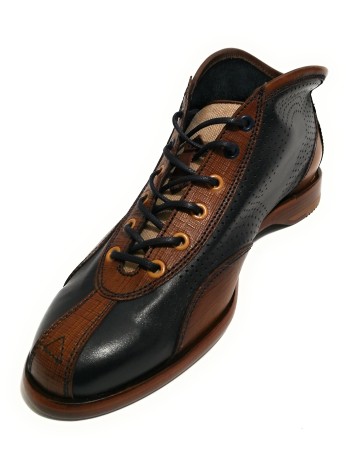 Scarpe uomo Botti polacchino Piper col. blu camel/ dattero U18BO04