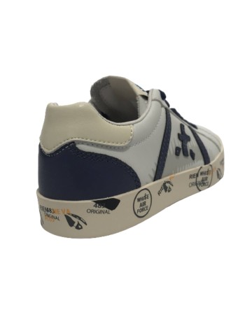 Sneaker Premiata Andy Lace in pelle white/ blu navy ZS23PR02 18179360
