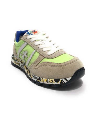 Sneaker Premiata Sky suede grigio/ nylon light green ZS23PR04 18039355