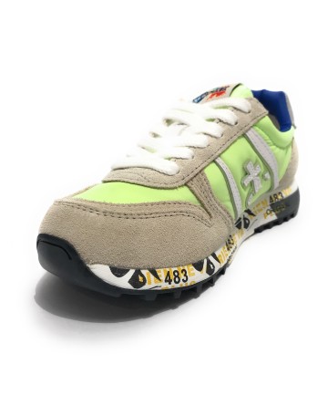 Sneaker Premiata Sky suede grigio/ nylon light green ZS23PR04 18039355